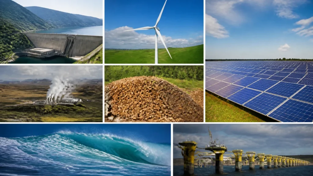 Les 7 principales sources d'énergie renouvelable : fonctionnement et limites sans aucun texte